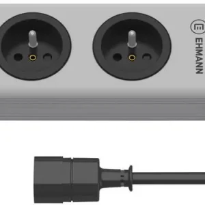 Prelungitor cu 3 prize și cablu cu conector IEC 320 Ehmann 0200x02032308 Disponibil imediat