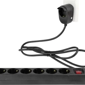 Prelungitor cu 6 prize și întrerupător REV 0012692514, negru Plată securizată