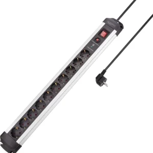 Popular Prelungitor cu protecție la supratensiune 10 prize 1.40 m argintiu, negru Sygonix SY-4755616
