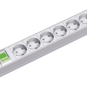 Livrare rapidă Prelungitor cu 7 prize și întrerupător 2 m gri Bachmann 333.600