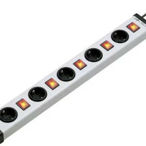 Cel mai vândut Prelungitor cu întrerupător 5 prize Ehmann 0202x00052301, 1.50 m, gri-negru