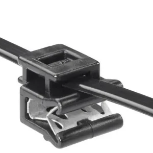 Cel mai vândut Colier pentru montare laterală cabluri 200 mm 4.60 mm negru HellermannTyton 150-40591 T50ROSEC5A-MC5-BK-D1