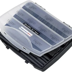 Set tuburi termocontractabile 3:1, negru, 220 piese, HellermannTyton 321 BASIC Promoție