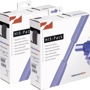 Super ofertă Tub termocontractabil fără adeziv 2:1, 4.80 mm, negru, 10 m, HellermannTyton HIS-3/16-PEX- H&B