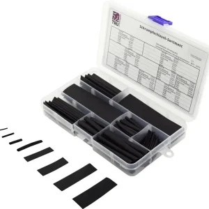 Set tuburi termocontractabile 3:1, negru, 100 piese, Tru Components 30S012 Noutate
