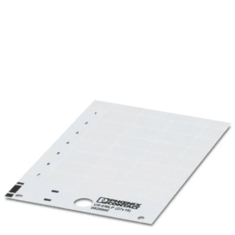 Retur ușor Etichetă din plastic 85.6 x 54 mm alb 10 buc. Phoenix Contact US-EMLP (85,6x54) 0828806