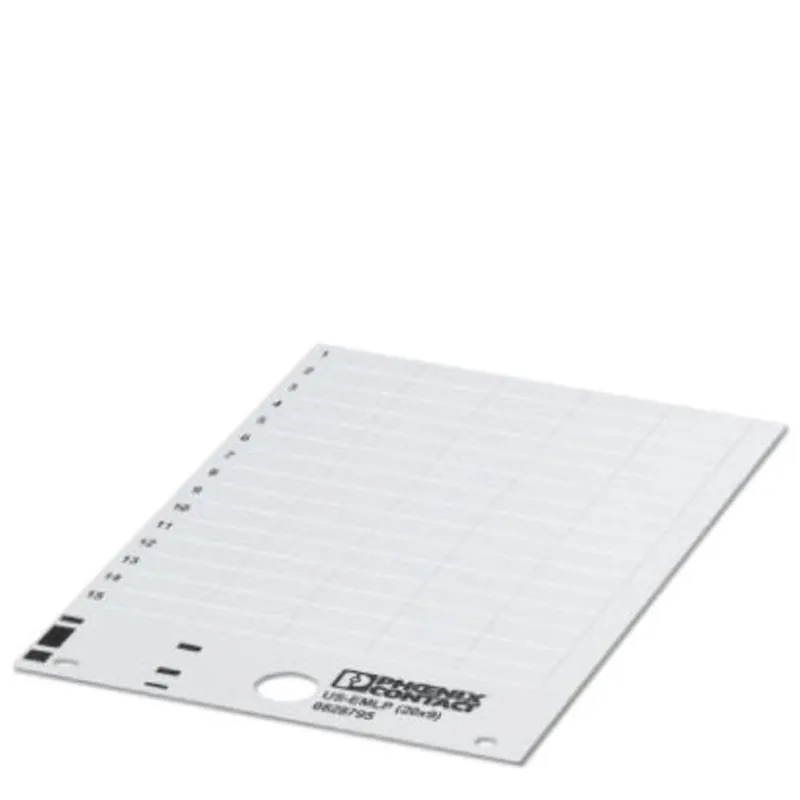 Etichetă din plastic 20 x 9 mm alb 10 buc. Phoenix Contact US-EMLP (20X9) 0828795 Popular