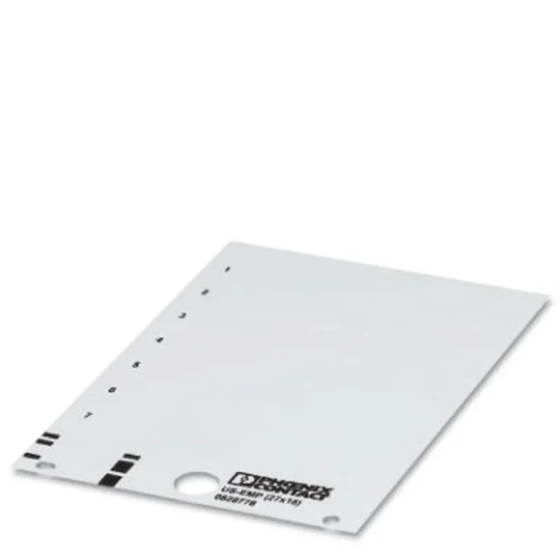 Reducere Etichetă tip snap-in 27 x 18 mm alb 10 buc. Phoenix Contact US-EMP (27X18) 0828778