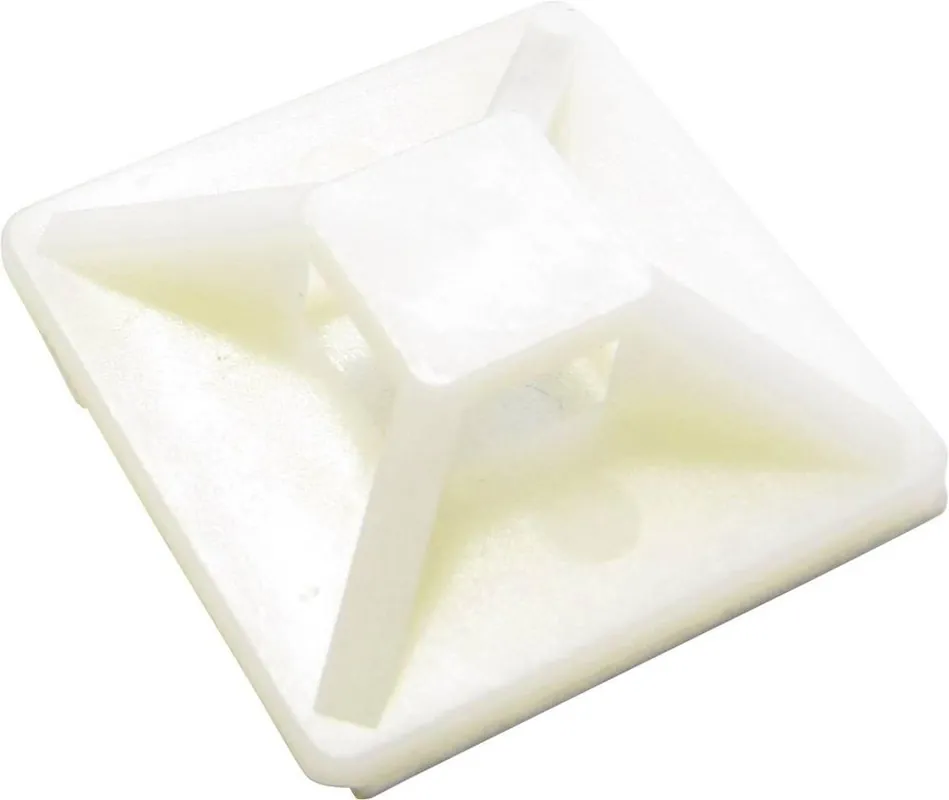 Ofertă specială Soclu de fixare coliere cablu WKK 5407, înşurubare, autoadeziv, natur