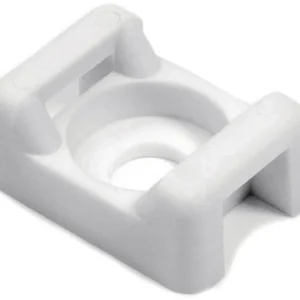 Livrare expres Soclu de fixare coliere cabluri, înşurubare, alb HellermannTyton CTM1-PA66-WH 151-30404