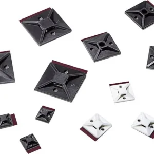 Preț mic Soclu de fixare coliere cabluri autoadeziv alb HellermannTyton 151-01558 MB3APT-I-PA66-WH