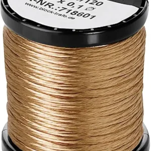 Livrare gratuită Sârmă de cupru emailată Ø exterior 0.10 mm 120 x 0.10 mm 24 m 0.20 kg Block CLI 200/120