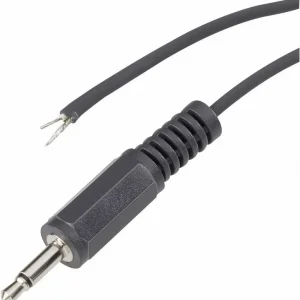 Cablu audio/NF cu mufă tată jack 2,5 mm, stereo, dreaptă, nichel, BKL Electronic Ieftin