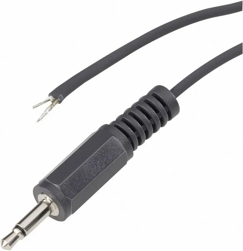 Ofertă exclusivă Cablu audio/NF cu mufă tată jack 3,5 mm, mono, drept, 1,8 m, 1101048 BKL Electronic