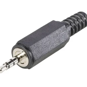 Jack 2,5 mm, mufă tată, stereo, drept, protecție la îndoire, 1107020 BKL Electronic Disponibil imediat