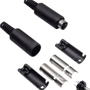 Conector tată mini-DIN, drept, 6 pini Preț mic