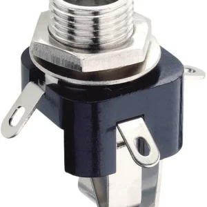 Plată sigură Jack 6,35 mm, soclu mamă, stereo, montare din spate, KLB 3 Lumberg