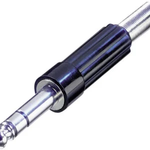 Doar azi Jack 6,35 mm, mufă tată, stereo, drept, Rean NYS 204