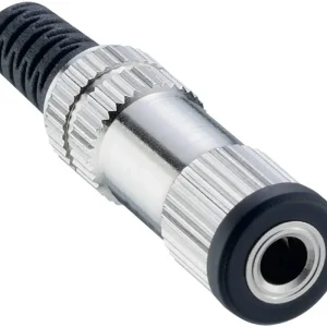 Conector jack 3.5 mm mamă 3 pini stereo argintiu Lumberg 1520 02 Mai ieftin