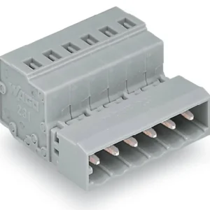 Promoție Conector wire-to-board 6 pini 5 mm 50 buc. WAGO 231-606