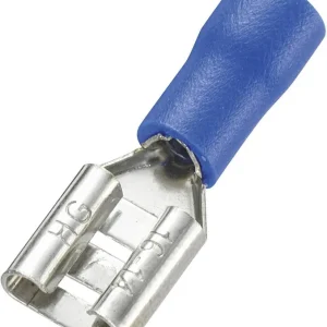 Papuc mamă 6.4 x 0.8 mm parțial izolat albastru 100 buc. Tru Components 745194 Preț promoțional