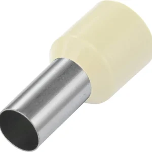 Pin terminal 16 mm² parțial izolat fildeș 100 buc. Vogt Verbindungstechnik 470912 Preț redus