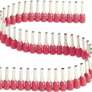 Bestseller Pin terminal 1.5 mm² parțial izolat roșu 50 buc. Vogt Verbindungstechnik 460408.00050