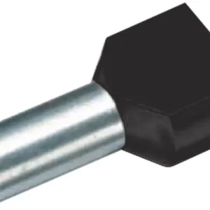 Pin terminal dublu 1.5 mm² parțial izolat negru 100 buc. Cimco 18 2472 Cel mai vândut