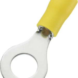 Comandă acum TRU COMPONENTS 746750 Set papuc inelar max. 6 mm² diametru gaură 8.4 mm parțial izolat galben 50 buc.