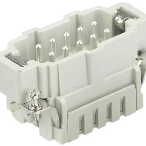 Inserție conector tată pini 6 + PE clemă cu șurub Harting 09 33 006 2616 Retur ușor