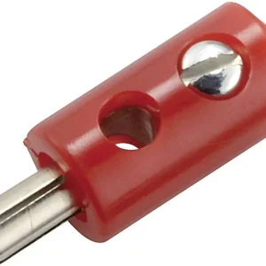 Mufă banană miniatură 2.6 mm roșu 1 buc. Kahlert Licht Plată securizată