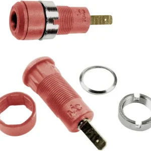 Soclu banană 2 mm roșu 1 buc. Stäubli SLB2-F2,8 Discount