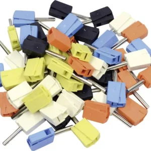 Mufă banană 4 mm negru, galben, albastru, alb, portocaliu 50 buc. WAGO 215-111 Disponibil imediat