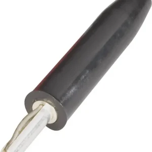 Doar azi Mufă banană cu pin lamelar 2 mm negru 1 buc. Schnepp F 2000