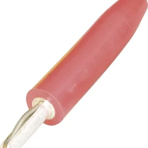 Mufă banană cu pin lamelar 2 mm roșu 1 buc. Schnepp F 2000 Retur ușor