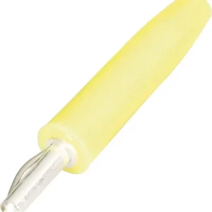 Plată sigură Mufă banană cu pin lamelar 2 mm galben 1 buc. Schnepp F 2000