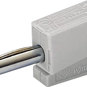 Mufă banană 4 mm gri 1 buc. WAGO 215-811 Premium