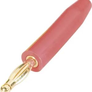 Preț redus Mufă banană cu pin lamelar 2 mm roșu 1 buc. Schnepp FK 2000