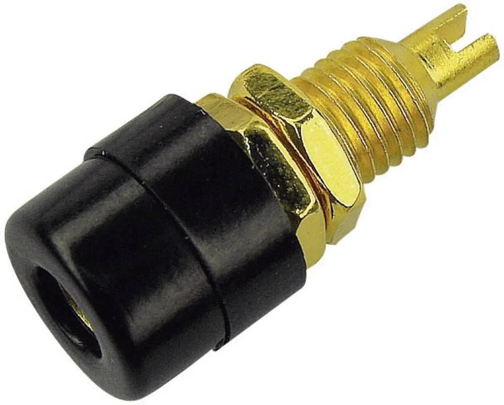 Soclu banană 4 mm negru 1 buc. SKS Hirschmann BIL 20 Au Mai ieftin