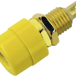 Doar azi Soclu banană 4 mm galben 1 buc. SKS Hirschmann BIL 20 Au