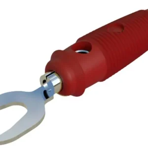 Papuc de cablu cu mufă tip furcă 4 mm roșu 1 buc. SKS Hirschmann KB 2 930584101 Ofertă