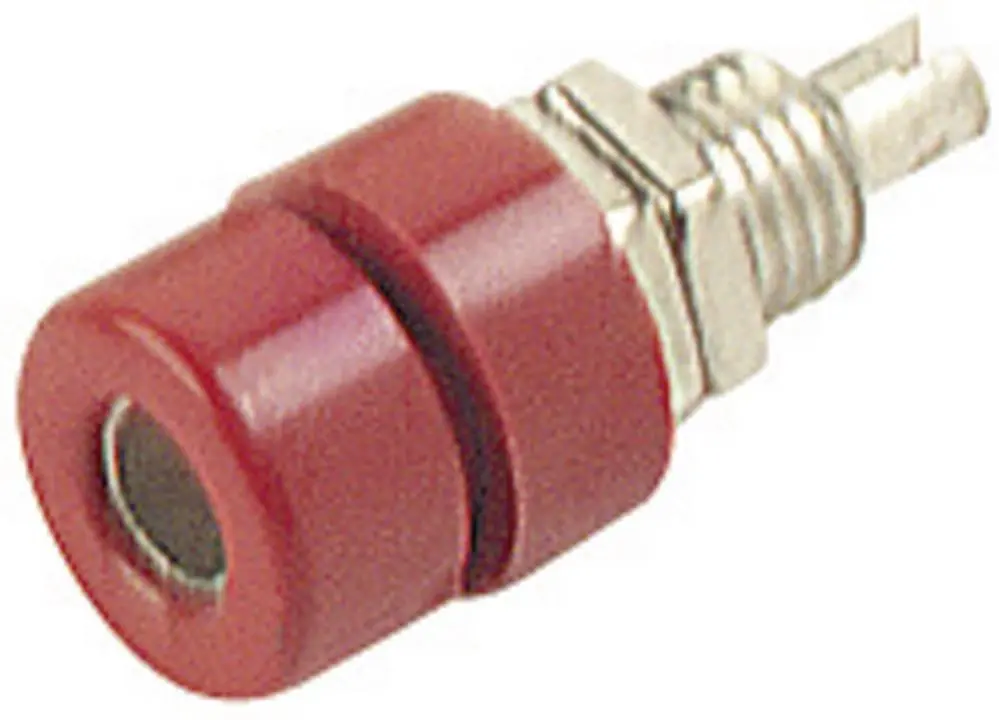 Soclu banană 4 mm roșu 1 buc. SKS Hirschmann BIL 30 Premium