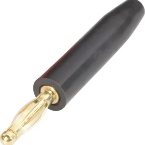 Chilipir Mufă banană cu pin lamelar 2 mm negru 1 buc. Schnepp FK 2000