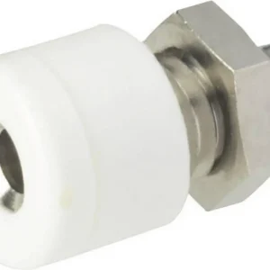 Soclu banană miniatură 2.6 mm alb 1 buc. Schnepp 187 WEISS Reducere extra