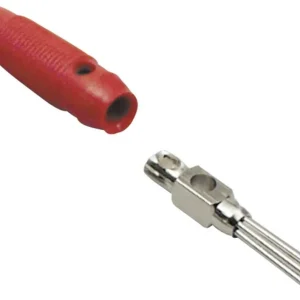 Fișă de cablu 4 mm roșu 1 buc. TRU COMPONENTS 1582233 Plată securizată