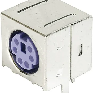 Soclu mini-DIN pentru montare, mamă, ecranat, 6 pini, violet Preț mic