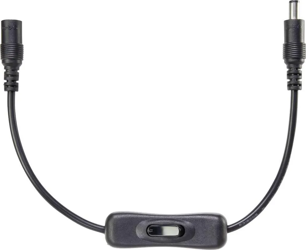 Expediere rapidă Adaptor DC cu întrerupător fișă DC - mufă DC 5.5 mm 2.1 mm 0.32 m Voltcraft 93038c216