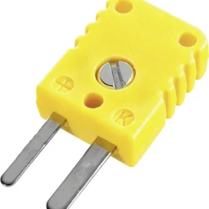 Ștecăr miniatură termocuplu tip K galben B + B Thermo-Technik 0220 0001 Transport gratuit