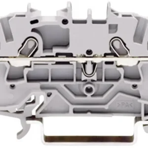 Preț mic Regletă de trecere cu arc 3.50 mm configurație L gri WAGO 2000-1401