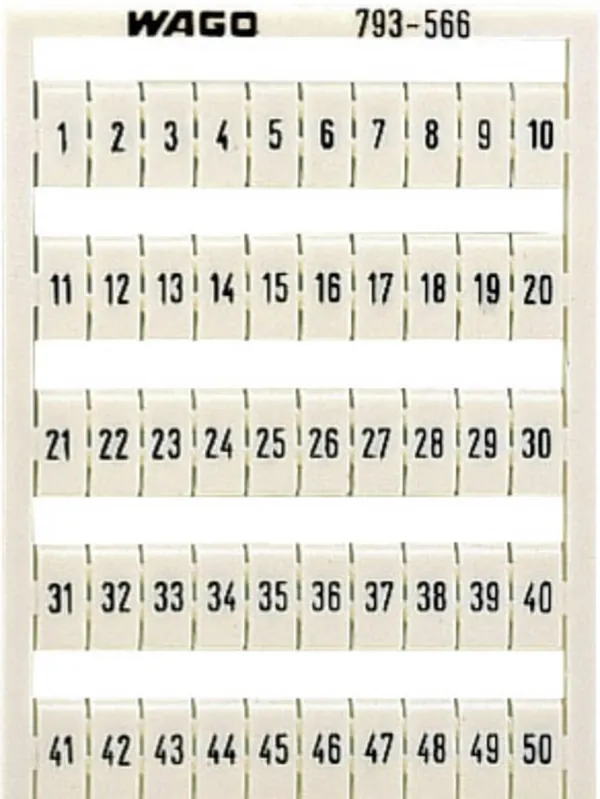 Plăcuţe inscripţionare, 1 - 10 orizontal, 5 - 5,2 mm Preț promoțional